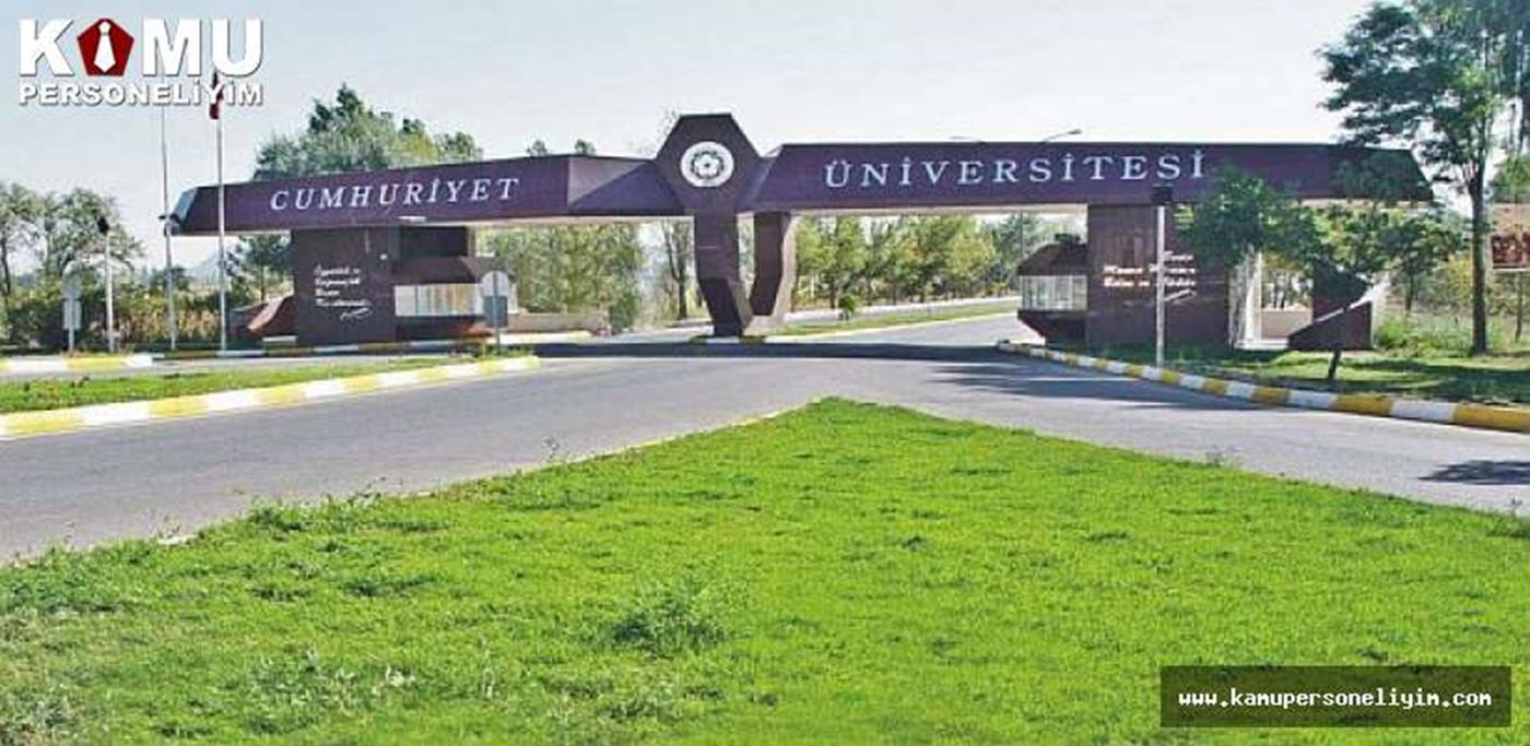 Cumhuriyet Üniversitesi kamu personeli alımı yapıyor