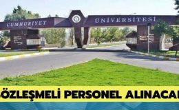 Sivas Cumhuriyet Üniversitesi 4/B’li 186 Sözleşmeli Personel Alımı Yapacak